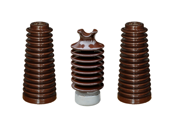 De bruine 381mm Postisolatie van het hoogte12.5kn Porselein voor Electric Power-Distributie