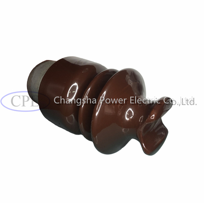 ODM Bruin Verglaasd Porselein Pin Post Insulator With Hardware