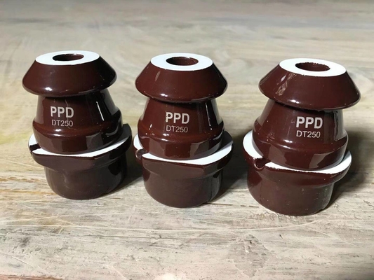 Het Porseleintransformator die van DIN 1kV 250A Bruine Beschikbare Kleurenoem ringen