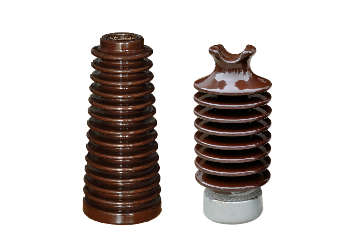 De bruine 381mm Postisolatie van het hoogte12.5kn Porselein voor Electric Power-Distributie