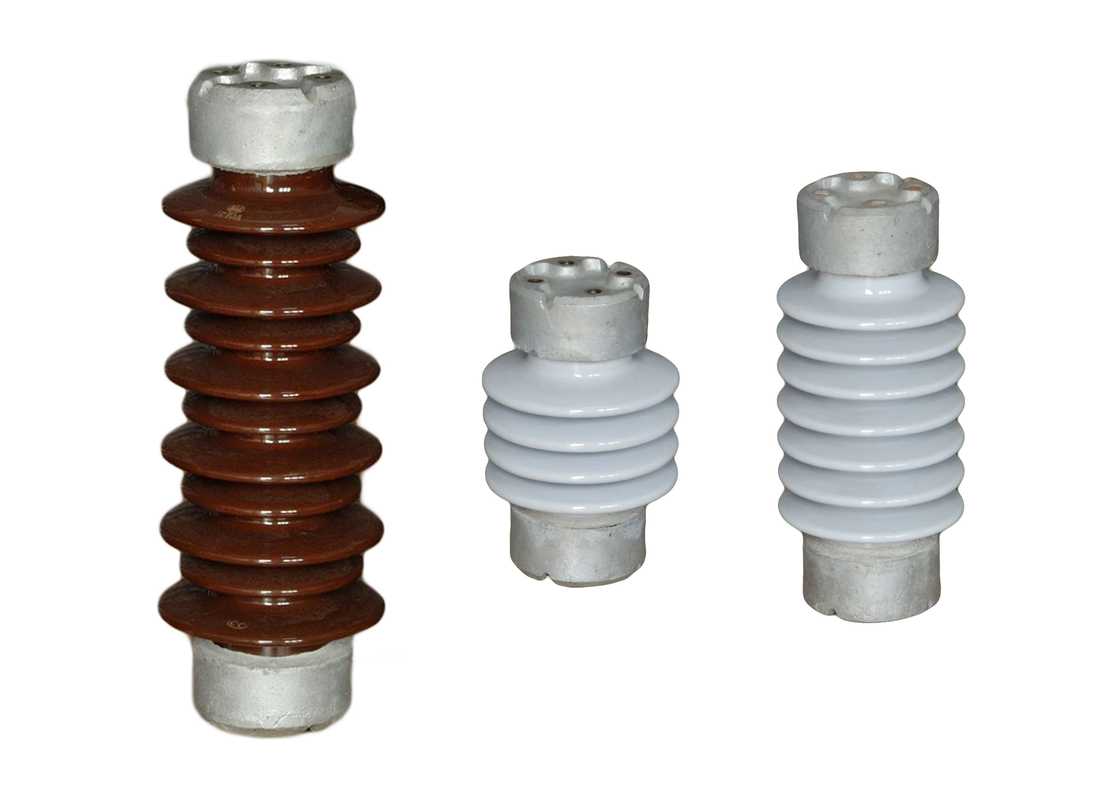 Bruine ANSI standaard250kv RT-214 Porselein Postisolatie voor Transmmission