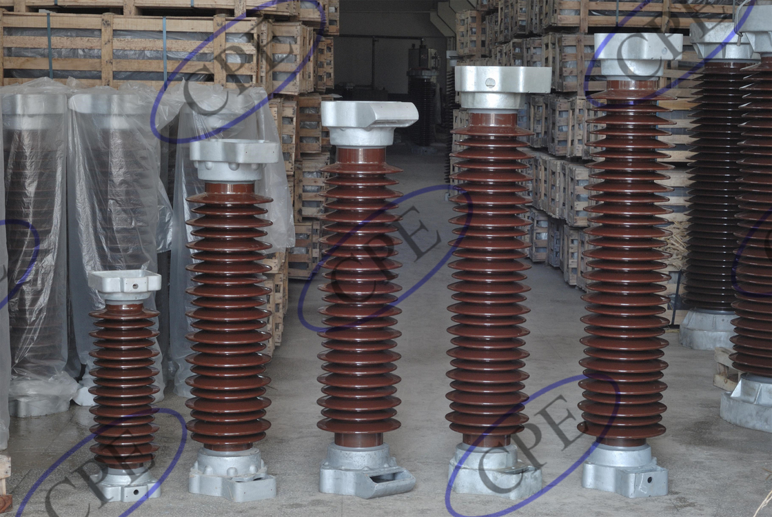 42KV bruine de Remhaakisolatie van de Porseleinbliksem voor Transmissielijn
