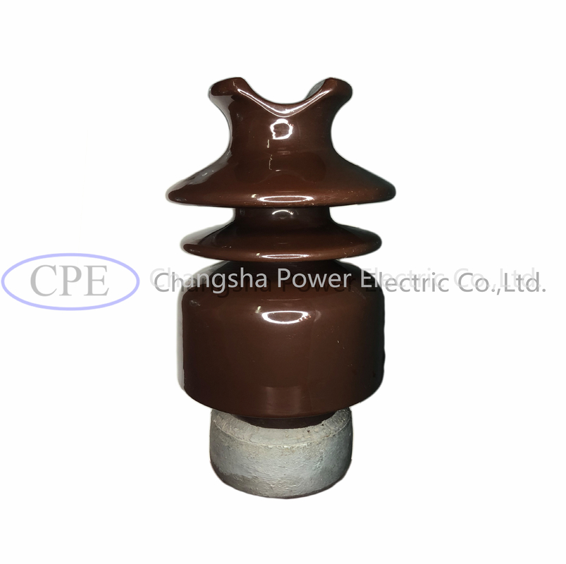 ODM Bruin Verglaasd Porselein Pin Post Insulator With Hardware