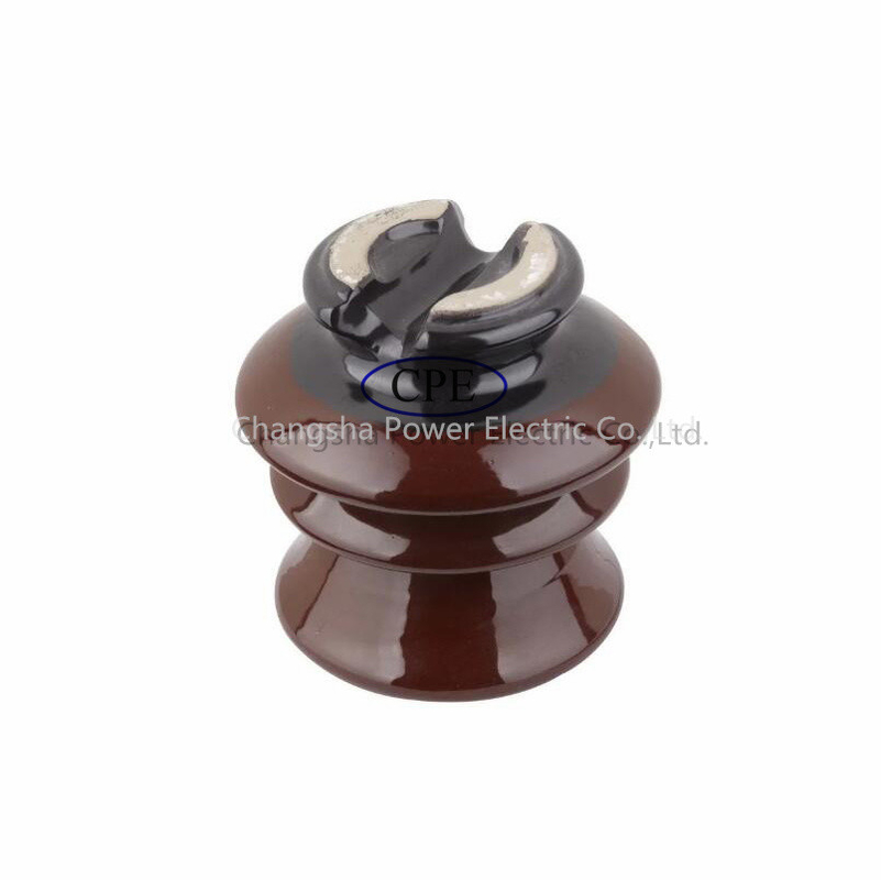 11kv de semi Beschikbare Bruine Kleur van Pin Type Porcelain Insulator Oem