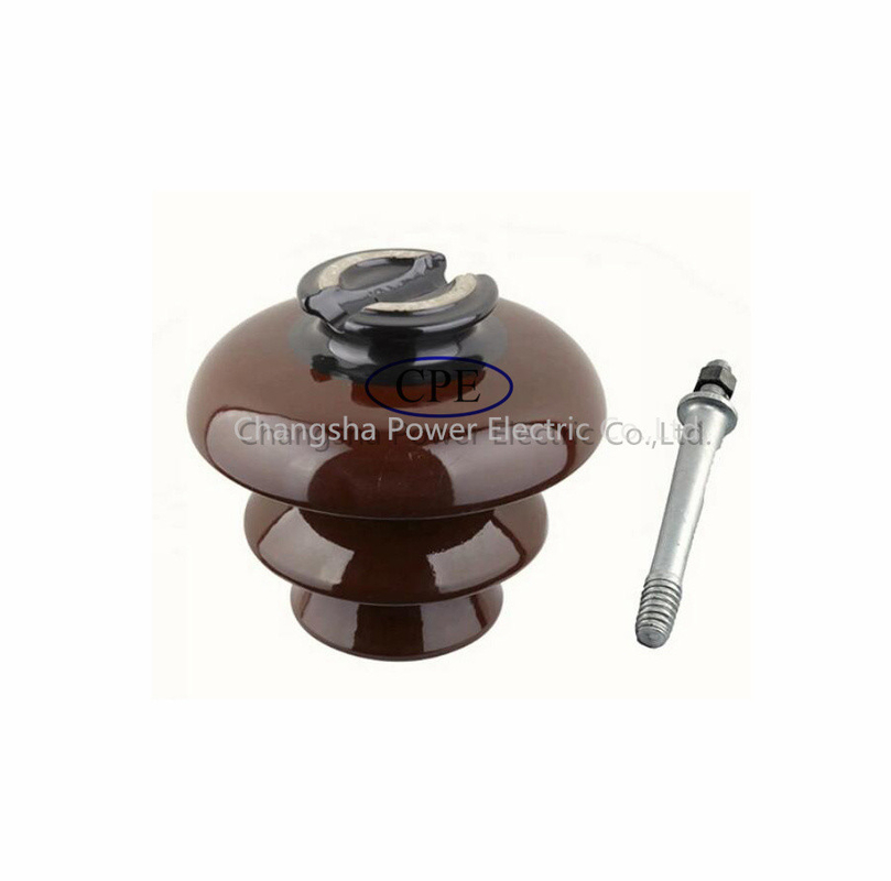 11kv de semi Beschikbare Bruine Kleur van Pin Type Porcelain Insulator Oem