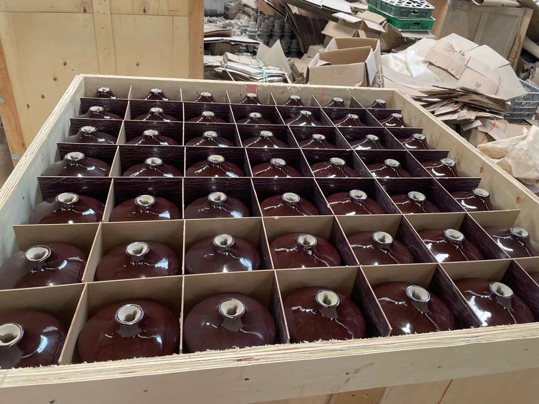 OEM DIN 30NF250 Transformatorporselein die Heldere Verglaasd Bruin ringen