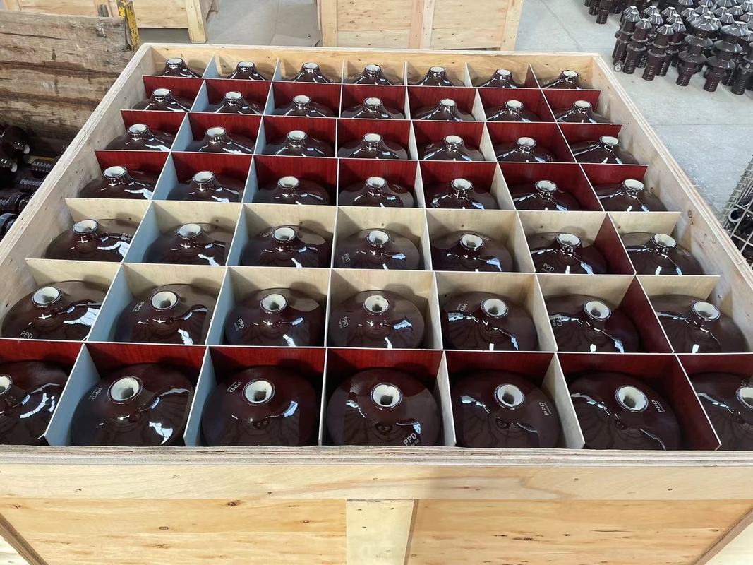 Dt-10NF250 het Porselein die van de Olietransformator Bruine Verglaasde OEM ringen
